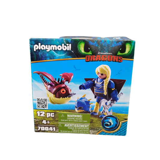 Playmobil Astrid mit Fluganzug & Nimmersatt 70041 Figuren Set