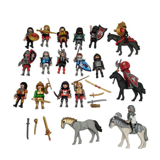 Playmobil Bundle Ritter 17 Figuren & Pferde
