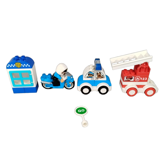 LEGO Bundle Duplo Set von 4 Polizei & Feuerwehr