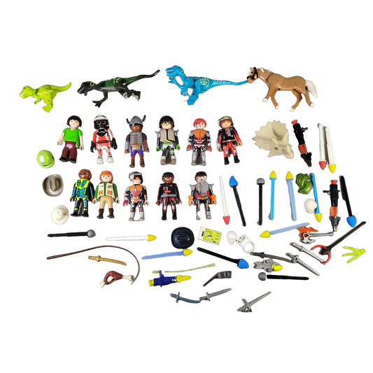 Playmobil Bundle Polizei & Dinosaurier großes Set Figuren & Zubehör