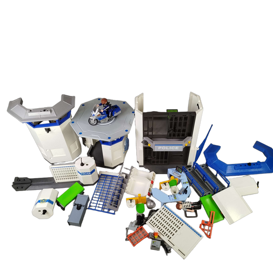 Playmobil Polizei-Kommandozentrale mit Gefängnis 6919 Polizeistation