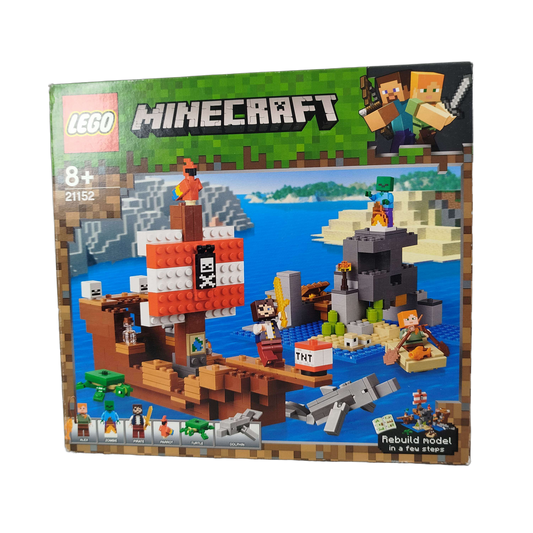 LEGO Minecraft 21152 Bauset Piratenschiff, Neu