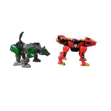 Young Toys Inc. Bundle Mech-Tiere Set von 4 Actionfiguren