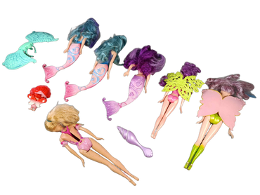 Mattel Bundle Meerjungfrauen & Feen Set von 7 Puppen
