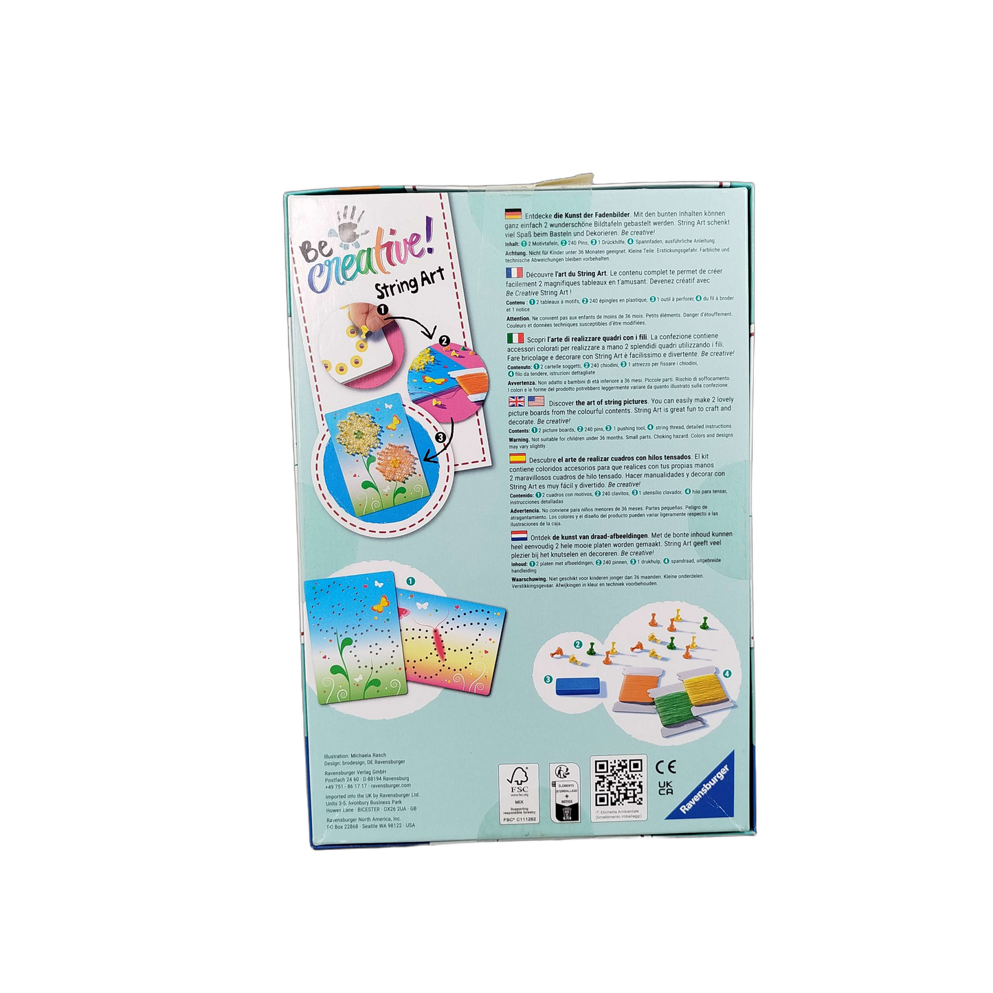 Ravensburger Be creative String Art Bastelset Neuwertig