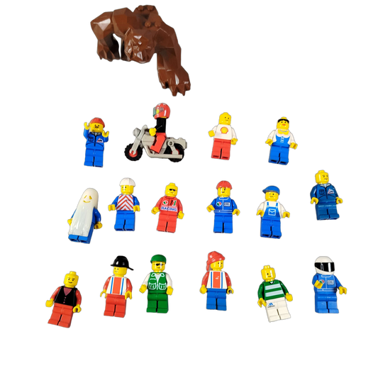 LEGO Bundle Figuren Motorrad Gorilla