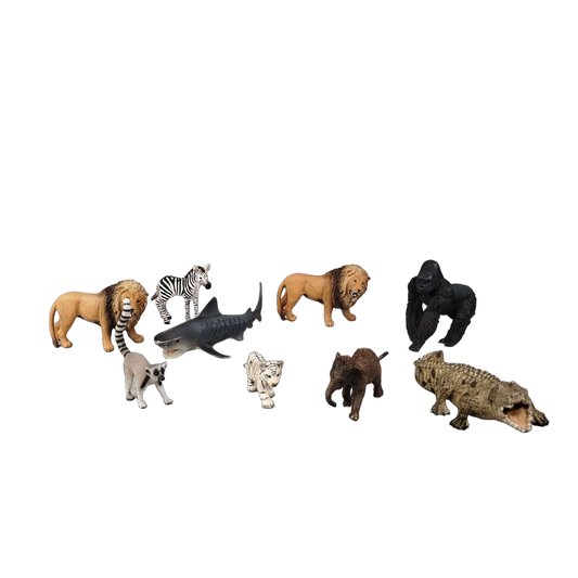 Schleich Bundle Tiere 8x Tierfiguren Löwe Zebra Tiger