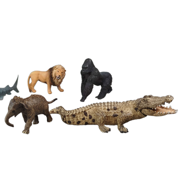 Schleich Bundle Tiere 8x Tierfiguren Löwe Zebra Tiger