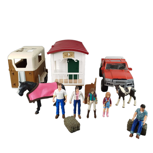 Schleich Bundle Pferdehof Tiere & Fahrzeuge