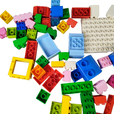 Konvolut LEGO DUPLO Bausteine & Grundplatte ca. 0,7 kg, ab 3 4 5 Jahre