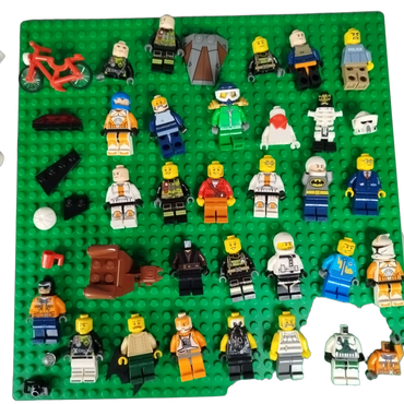 LEGO Bundle Stadt Sci-Fi Minifiguren Bauplatte Zubehör