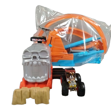 Hot Wheels Monster Trucks Stunt-Set mit Launcher & Looping