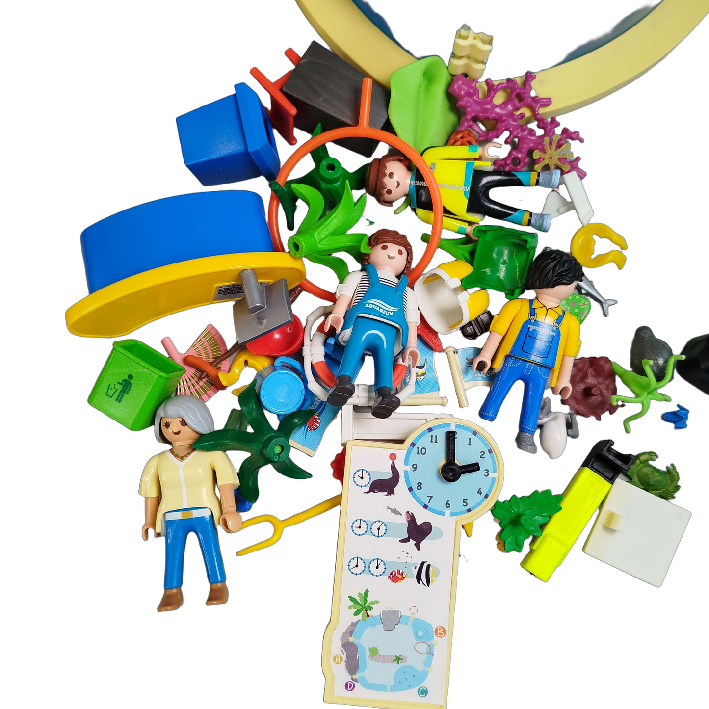 Playmobil Bundle Aquarium 9060 9063 7474 Set von 3 Figuren
