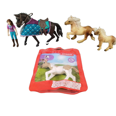 Schleich Tiere Bundle Pferde & Reiter 13886 5 Teile
