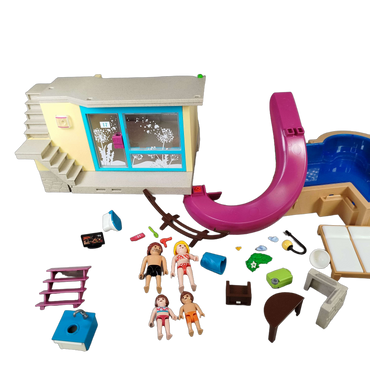 Playmobil Bundle Schwimmbad 5575 großes Set Figuren & Zubehör