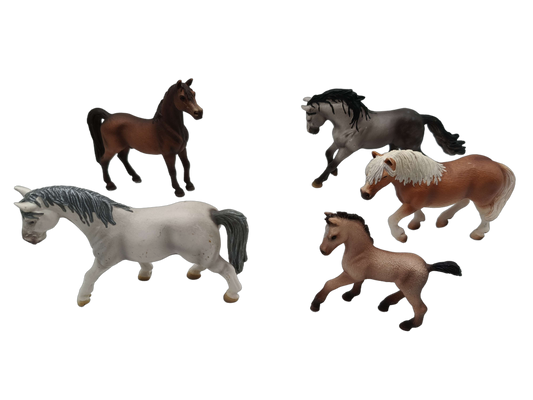 Schleich Tiere Bundle Pferde Mustang & Lipizzaner 5 Teile Figuren