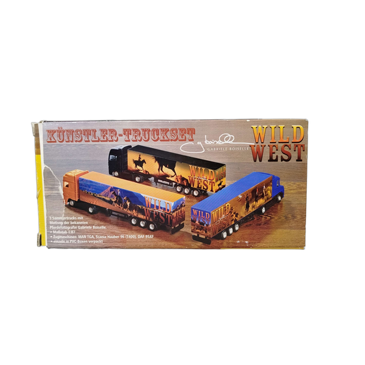 Künstler truckset Bundle Wild West 3x Sattelzüge 1:87