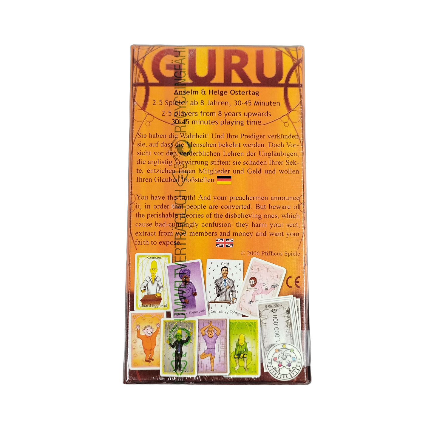 Pfifficus Spiele GURU Kartenspiel, Neu