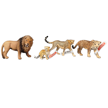 Schleich Tiere Bundle Raubkatzen 7 Teile Löwen & Geparden