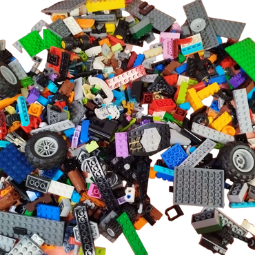 Konvolut LEGO ca. 1 kg, Bausteine & Minifiguren, ab 6 Jahre