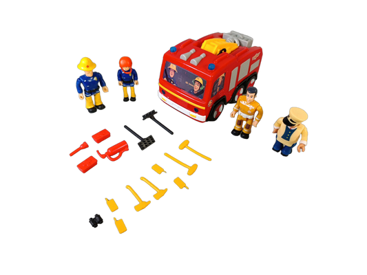 Feuerwehrmann Sam Jupiter Feuerwehrwagen mit Figuren & Zubehör