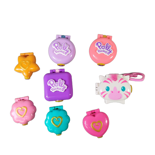 Mattel Bundle Polly Pocket Set von 8 Kompakt-Spielwelten