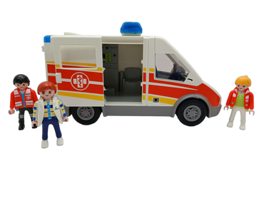 Playmobil Bundle Rettung 6685 Set von 2 Krankenwagen & Motorrad