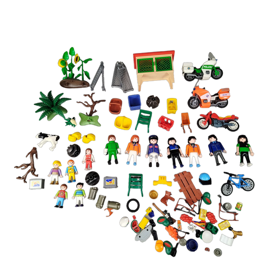 Playmobil Bundle Figuren & Motorräder mit Zubehör