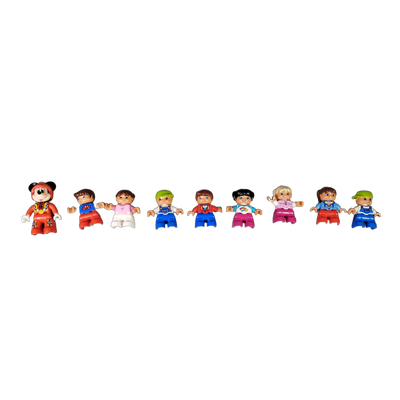 LEGO Bundle Duplo Set von 9 Figuren Kinder & Mäuse