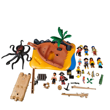 Playmobil Bundle Set von 2 Pirateninsel & Riesenkrake 4136 4291