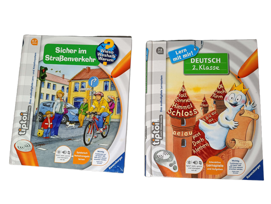 Ravensburger Bundle tiptoi Verkehr & Deutsch Set von 2 Lernbücher