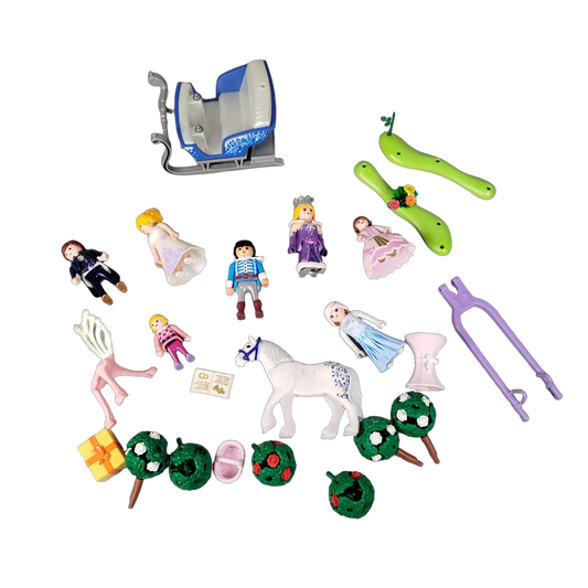 Playmobil Bundle Feen Figuren Pferd Schlitten