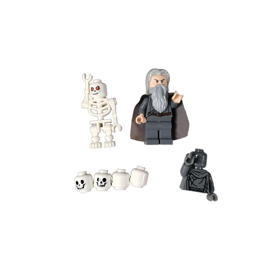 LEGO Bundle Gandalf & Skelett Minifiguren mit Zubehör