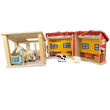 Bundle Bauernhof Set von 4 Stall & Tiere