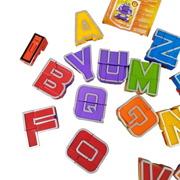 Alpha Bots Bundle Letrabots Set von 22 Buchstaben-Roboter Figuren