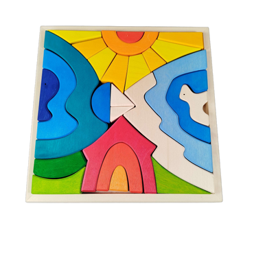 Moskito Legenest Licht 100.77 Holz Legespiel Neu