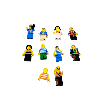 LEGO Bundle 10x Piraten Figuren mit Fernrohr