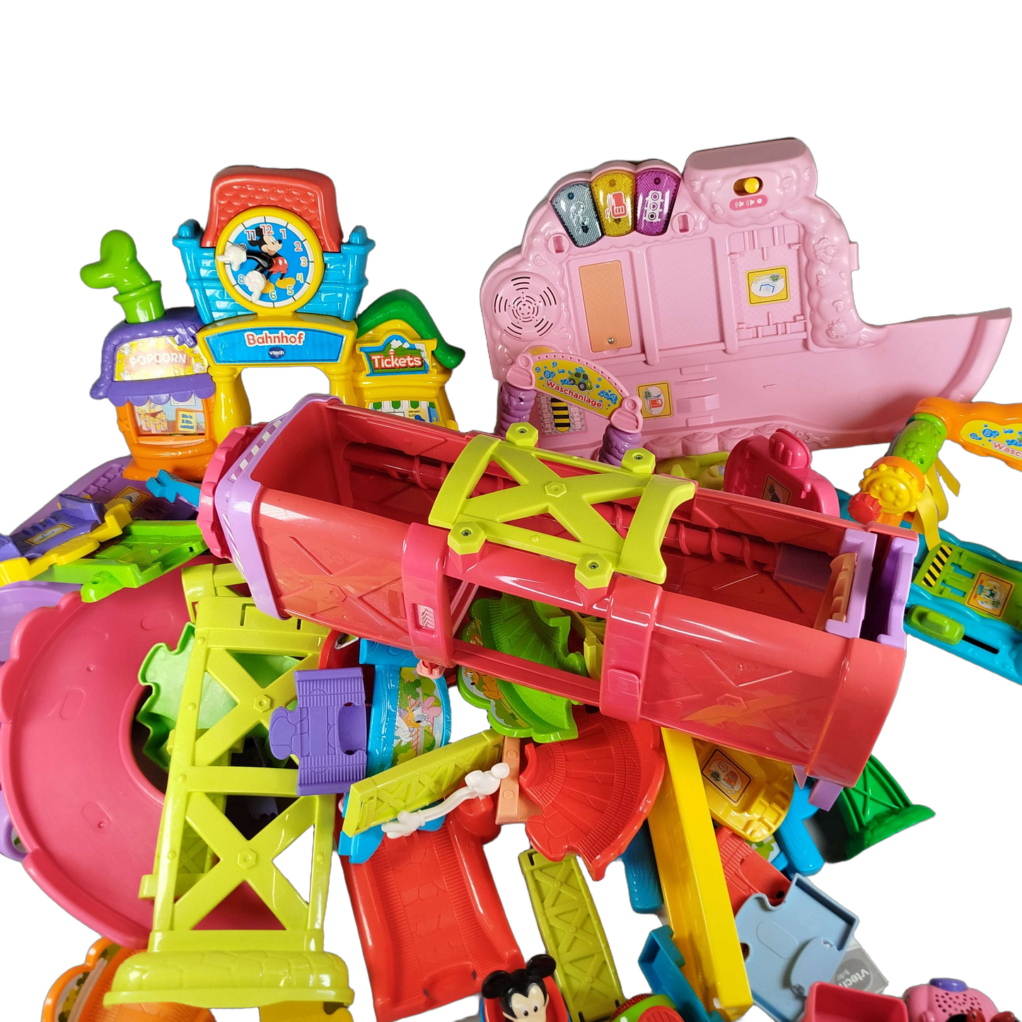 VTech Bundle Tut Tut Baby Flitzer Mickys Bahnhof & Fahrzeug