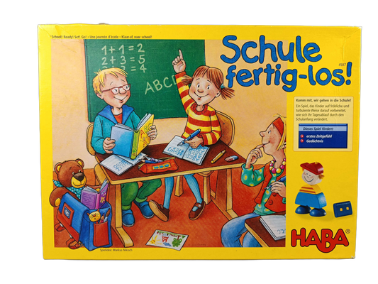 HABA Schule – fertig – los! 4587 Lernspiel & Kinderspiel