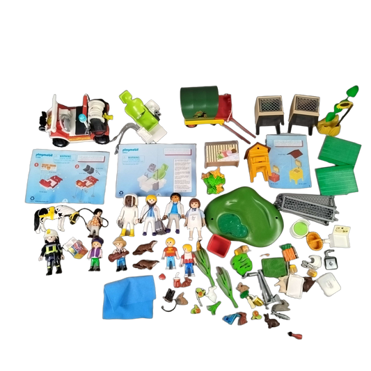 Playmobil Bundle Feuerwehr 6818 6662 5398 6948 Set von 7 Figuren