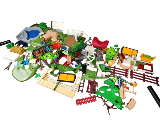 Konvolut Playmobil Pferde, Zäune & Bäume ca. 1,65 kg, ab 3–5 Jahre