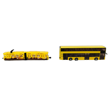 Bundle Fahrzeuge Set von 5 Tram 1615 Bus DHL Sprinter Monstertruck