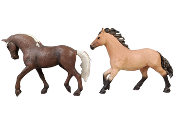 Schleich Tiere Bundle Pferde & Reiter, großes Set Zaun & Sattel