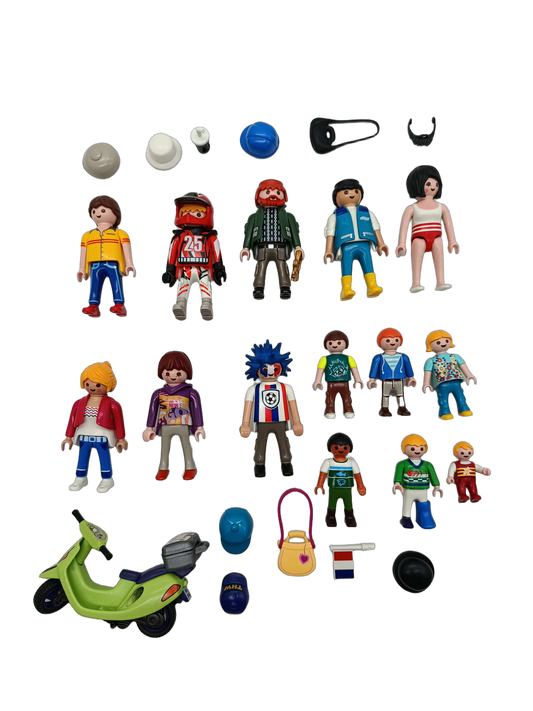 Playmobil Bundle Sport & Alltag großes Set Figuren, Roller & Zubehör