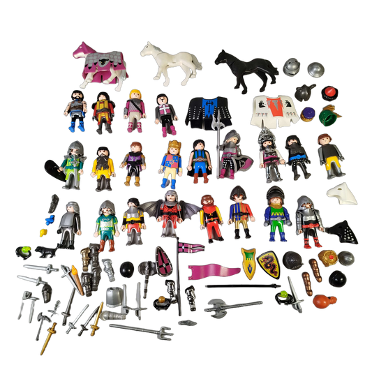 Playmobil Bundle Ritter & Wikinger großes Set Figuren Pferde & Drache