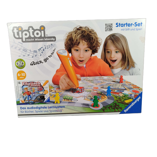 Ravensburger tiptoi Starter-Set Englisch-Detektive 00 504 1 Lernspiel
