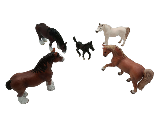 Schleich Tiere Bundle Pferde Tinker Lipizzaner 5 Teile Figuren