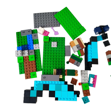 Konvolut LEGO Bausteine & Minifigur ca. 0,57 kg, ab 6 7 8 Jahre