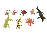 Bundle Tiere & Insekten Schlange Krokodil Set von 9 Figuren