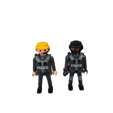 Playmobil Bundle Polizei 5176 6921 großes Set Helikopter & Figuren
